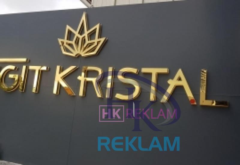 Paslanmaz Kutu Harf Tabela