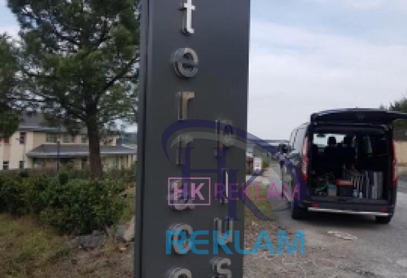 Paslanmaz Kutu Harf Tabela