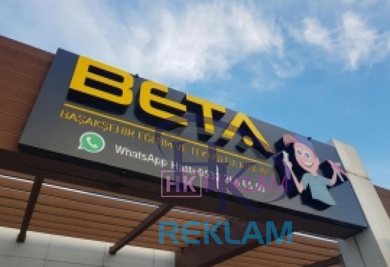 Pleksi Kutu Harf Tabela