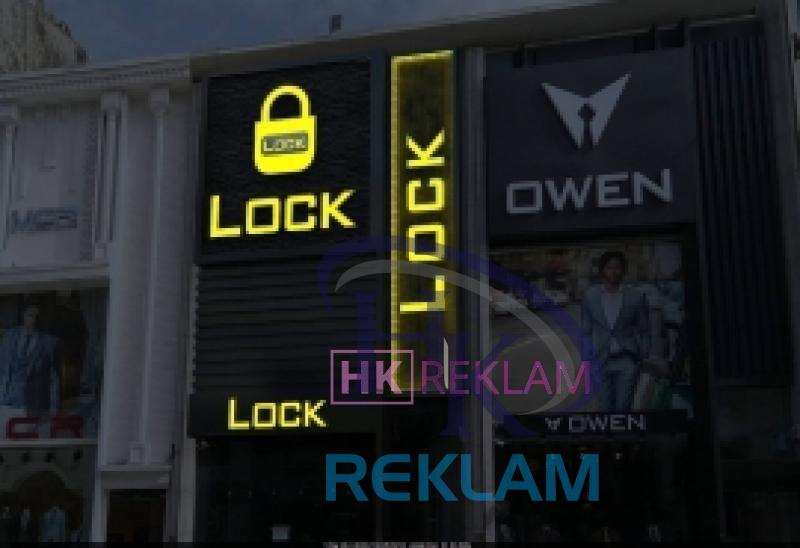 Pleksi Kutu Harf Tabela